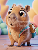 Broderie Diamant Capybara Sorcier