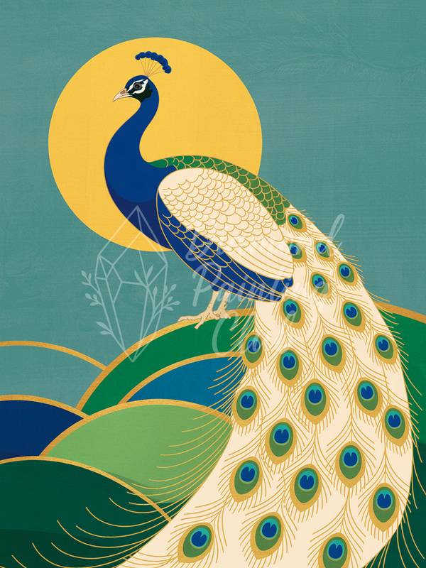 Broderie Diamant Paon Double Vintage