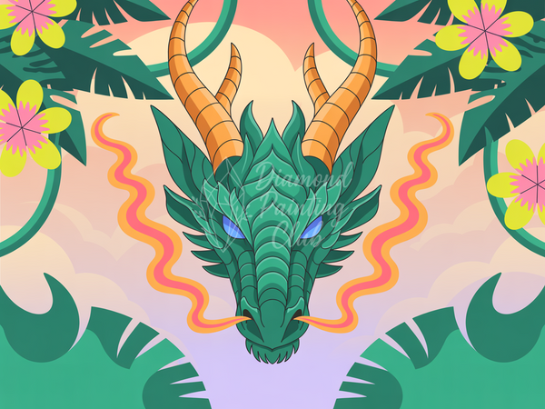 Broderie Diamant Dragon Mystique