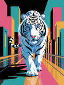 Broderie Diamant Tigre Pop