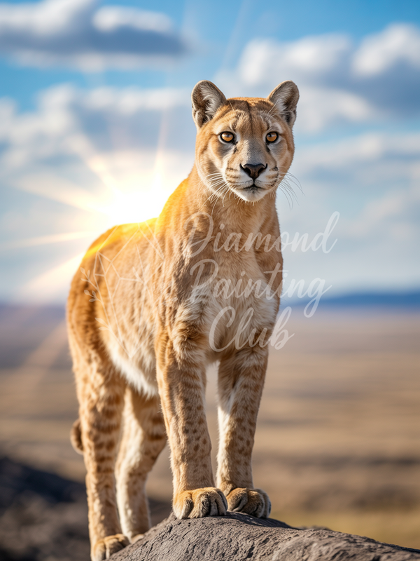 Broderie Diamant Puma Majestueux