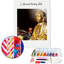 Broderie diamant Statue d'or Bouddha | Diamond-painting-club.com