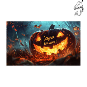 Broderie diamant Citrouille Joyeux Halloween | Diamond-painting-club.com