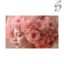 Broderie diamant Femme aux cheveux fleuris | Diamond-painting-club.com