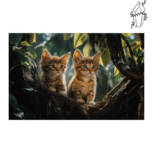 Broderie diamant Chatons dans la jungle | Diamond-painting-club.com