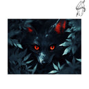 Broderie diamant Louve dans un buisson | diamond-painting-club.com