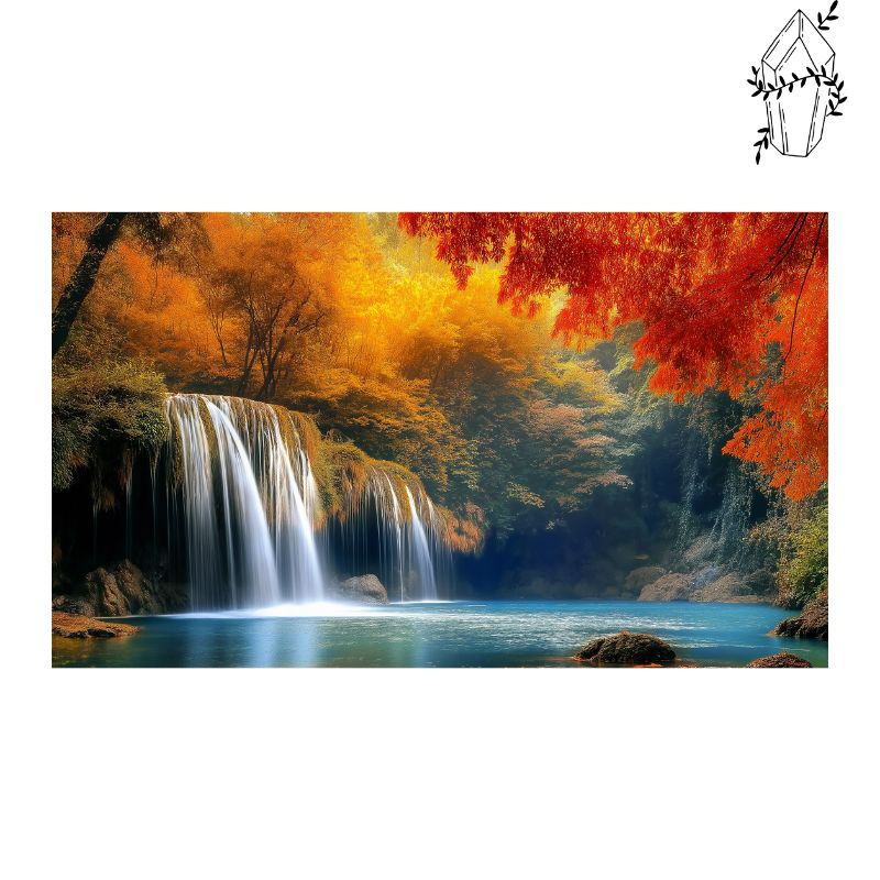 Broderie diamant Cascade d'automne | diamond-painting-club.com