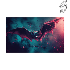 Broderie diamant  Chauve souris maléfique | Diamond-painting-club.com