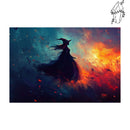 Broderie diamant Sorcière enragée | Diamond-painting-club.com