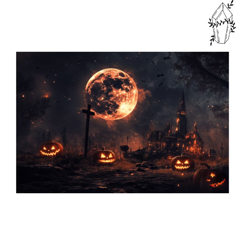 Broderie diamant Nuit d'Halloween | Diamond-painting-club.com