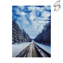 Broderie diamant Route Enneigée | Diamond-painting-club.com
