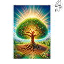 Broderie diamant Arbre au printemps | Diamond-painting-club.com