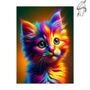Broderie diamant Chaton Multicolore | Diamond-painting-club.com