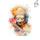 Broderie diamant Visage de Bouddha taches de peintures | Diamond-painting-club.com