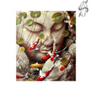 Broderie diamant Statue de Bouddha dans un étang | Diamond-painting-club.com