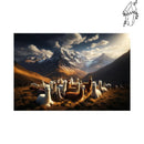 Broderie diamant Tribu de lama | Diamond-painting-club.com