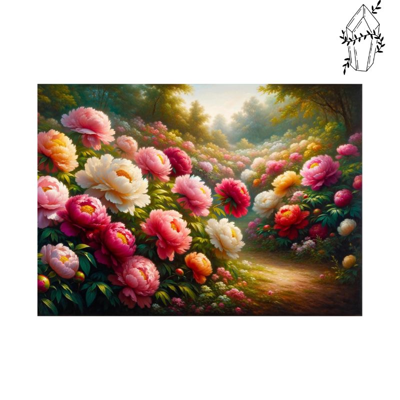 Broderie diamant Fleurs de Pivoine | Diamond-painting-club.com