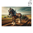 Broderie diamant Cheval de traie | Diamond-painting-club.com