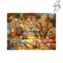 Broderie diamant Animaux de la savane | Diamond-painting-club.com