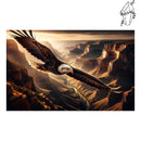 Broderie diamant Aigle dans le Canyon | Diamond-painting-club.com