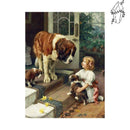 Broderie diamant Petite fille et Saint-bernard | Diamond-painting-club.com
