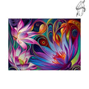Broderie diamant Lotus abstrait | Diamond-painting-club.com