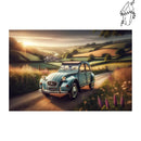 Broderie diamant 2 Chevaux dans la campagne | Diamond-painting-club.com