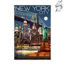 Broderie diamant New york et Statue de la liberté | Diamond-painting-club.com