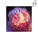 Broderie diamant Lion rose | Diamond-painting-club.com