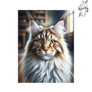 Broderie diamant Visage de Maine Coon | Diamond-painting-club.com