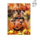 Broderie diamant Yorkshire dans une citrouille | Diamond-painting-club.com