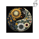 Broderie diamant Yin et yang Tournesol | Diamond-painting-club.com