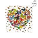 Broderie diamant Cœur de papillon | Diamond-painting-club.com