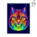Broderie diamant Lynx Multicolore | Diamond-painting-club.com