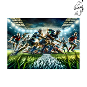 Broderie diamant Match de Rugby | Diamond-painting-club.com