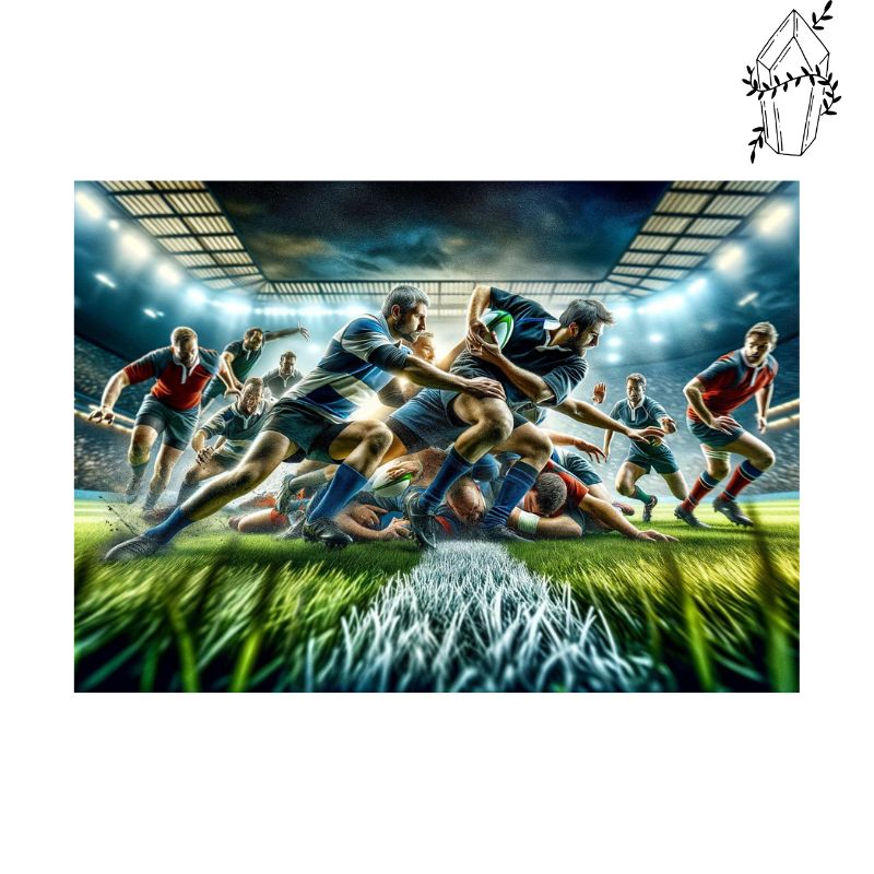 Broderie diamant Match de Rugby | Diamond-painting-club.com