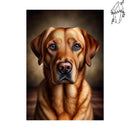 Broderie diamant Labrador Caramel | Diamond-painting-club.com