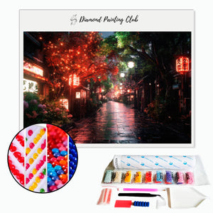 Broderie diamant  Rue du sanctuaire de Kyoto | Diamond-painting-club.com