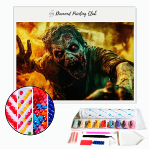 Broderie diamant Zombie apocalypse | Diamond-painting-club.com