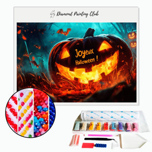 Broderie diamant Citrouille Joyeux Halloween | Diamond-painting-club.com