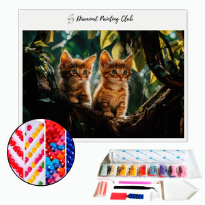 Broderie diamant Chatons dans la jungle | Diamond-painting-club.com