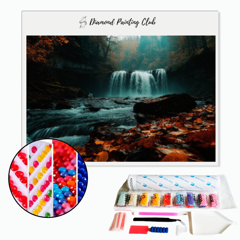 Broderie diamant Automne en cascade | diamond-painting-club.com