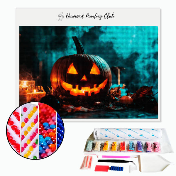 Broderie diamant Citrouille d'Halloween | Diamond-painting-club.com