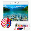 Broderie diamant Galets dans le lac | Diamond-painting-club.com