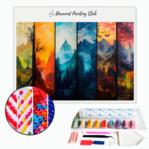 Broderie diamant panorama paysage Halloween | Diamond-painting-club.com