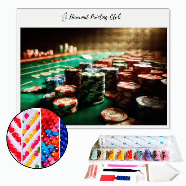 Broderie diamant Jetons de Poker | Diamond-painting-club.com