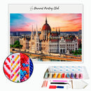 Broderie diamant Parlement de Budapest | Diamond-painting-club.com