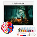 Broderie diamant Sorcière dans la forêt | Diamond-painting-club.com