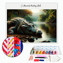 Broderie diamant Crocodile géant | Diamond-painting-club.com