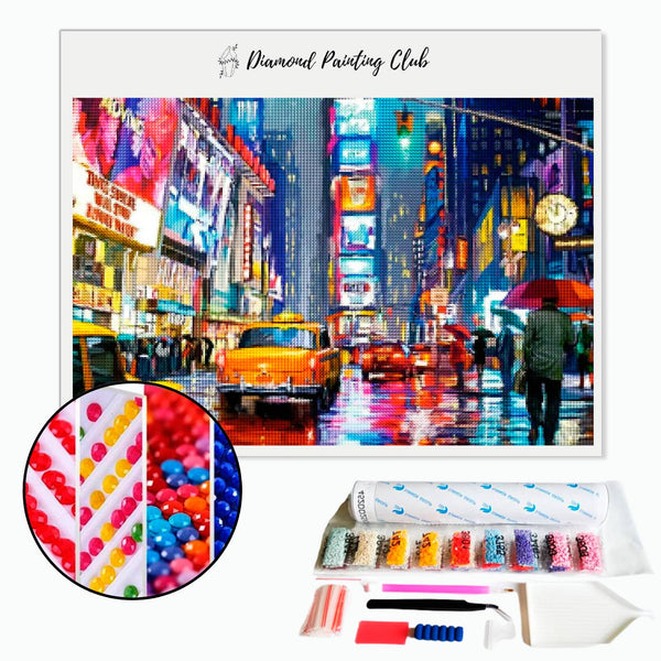 Broderie diamant Times Square Nuit | Diamond-painting-club.com
